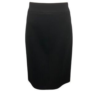 CHANEL BLACK 2008 WOOL PENCIL SKIRT